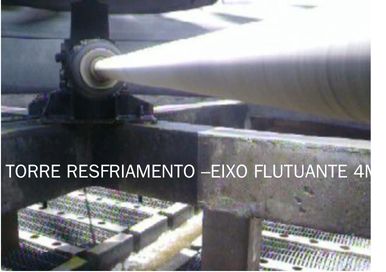 Torre resfriamento - Eixo Flutuante 4m